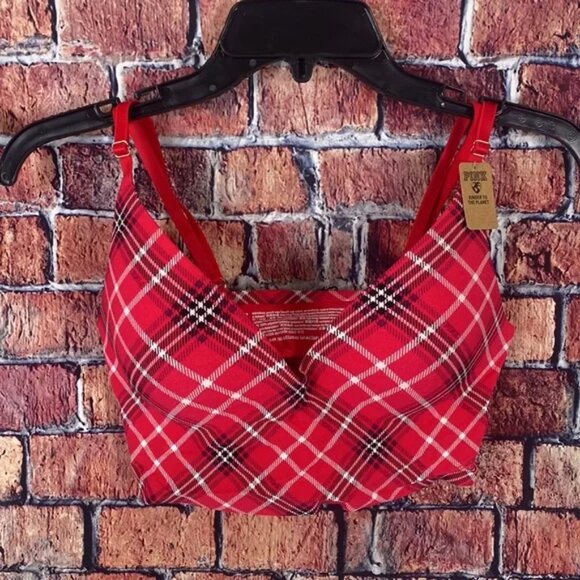 NWT PINK Victoria Secret Loungin Wireless Push-Up Bra - M NWT - Picture 3 of 13